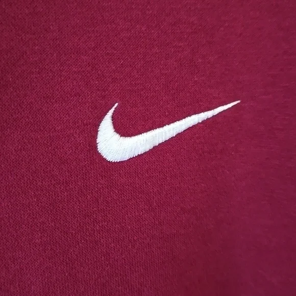 Nike Men's Burgundy Pullover Hoodie Sweatshirt XL - Picture 5 of 5